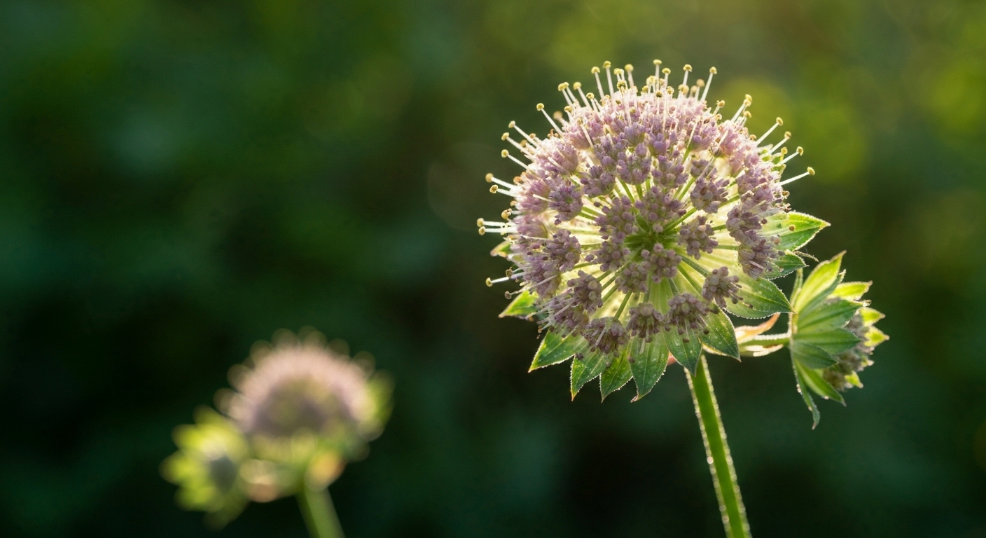 Illustration Astrantia : Guide complet pour cultiver cette vivace d’ombre qui attire les pollinisateurs