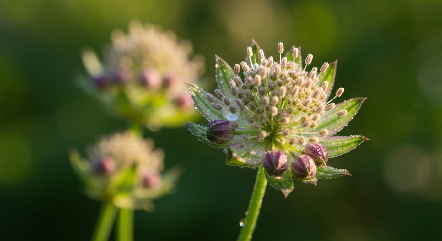 Illustration Astrantia : la vivace d’ombre qui attire pollinisateurs et sublime vos massifs