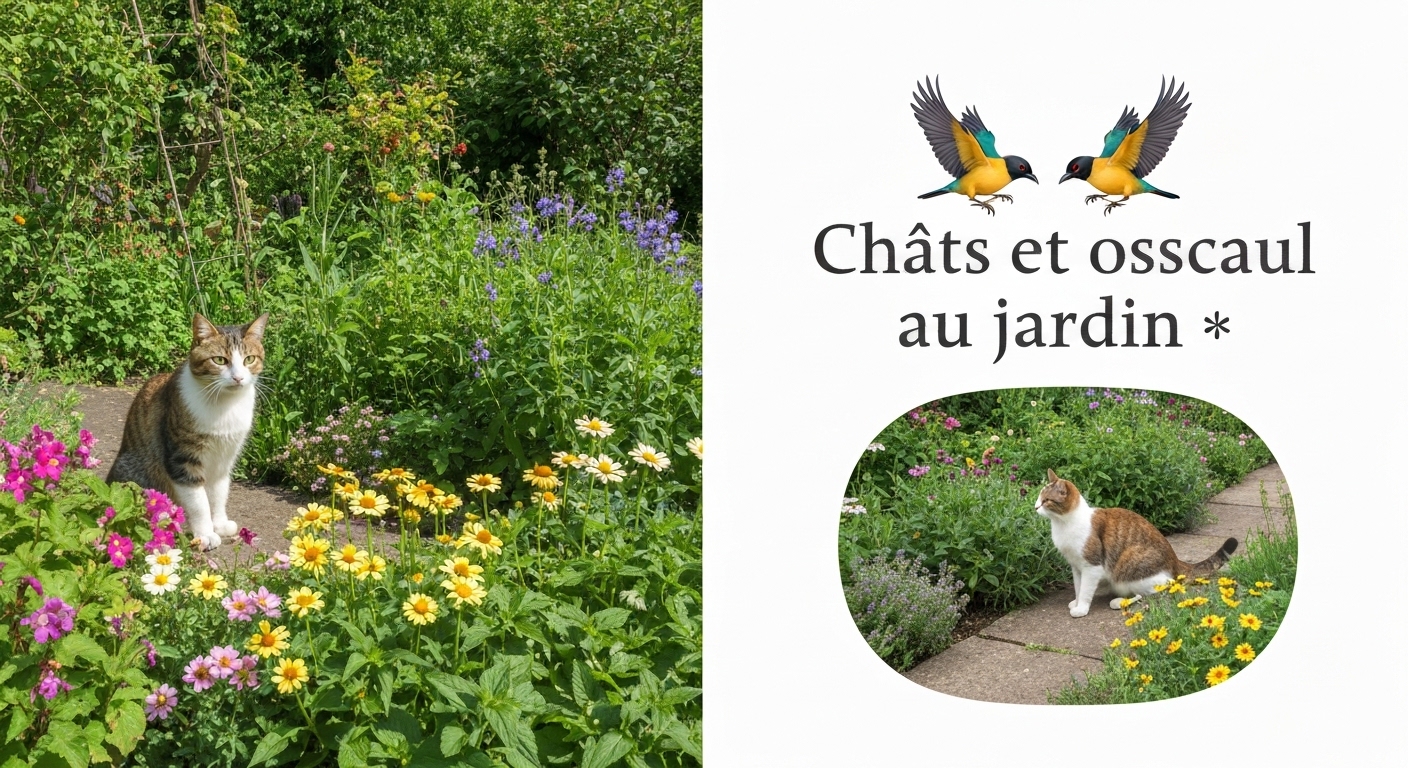 Chats et oiseaux au jardin : cette méthode prouvée réduit les captures