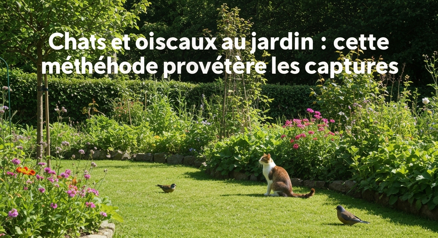 Chats et oiseaux au jardin : cette méthode prouvée réduit les captures