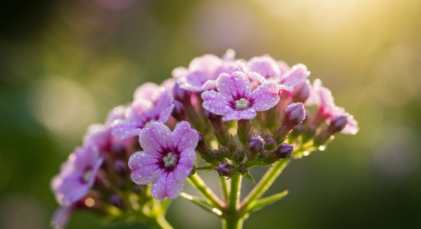 Illustration Héliotrope : cette plante aux fleurs ultra-parfumées – Guide Complet pour un Jardin Envoûtant