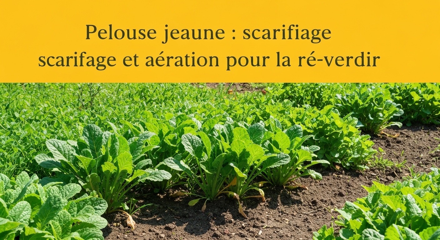 Pelouse jaune : scarifiage et aération pour la reverdir – Le guide complet surface par surface