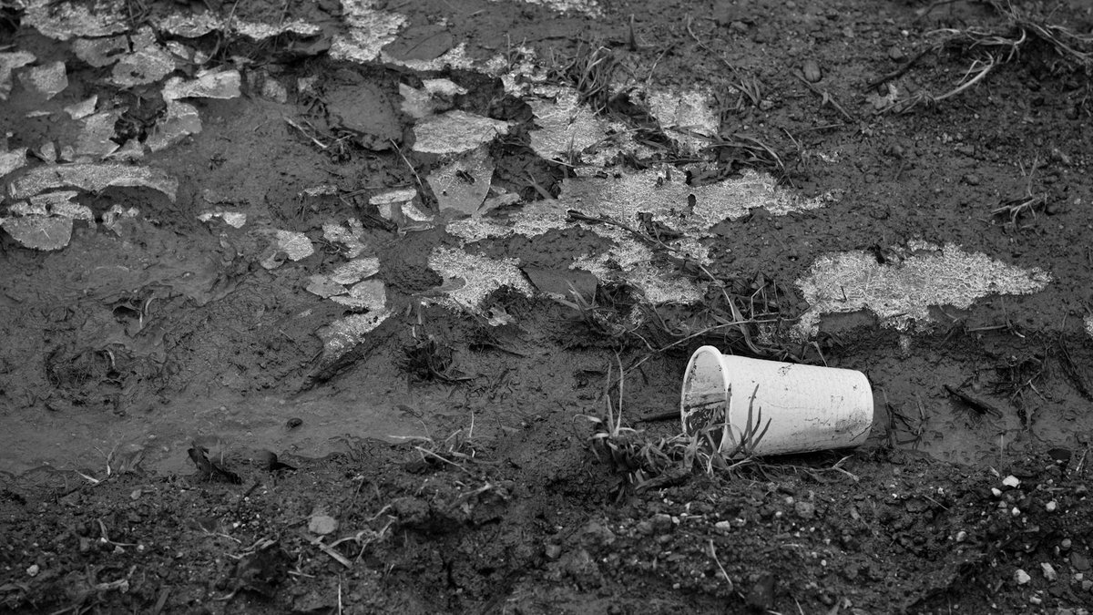 degraded plastic soil