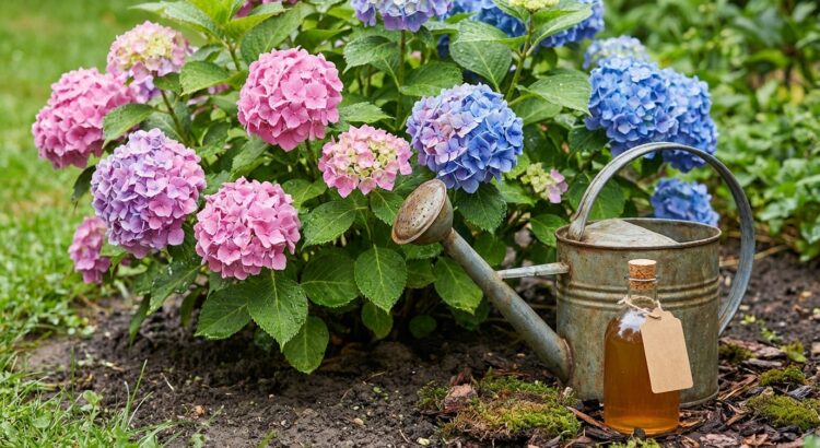 Comment faire passer vos hortensias du bleu au rose