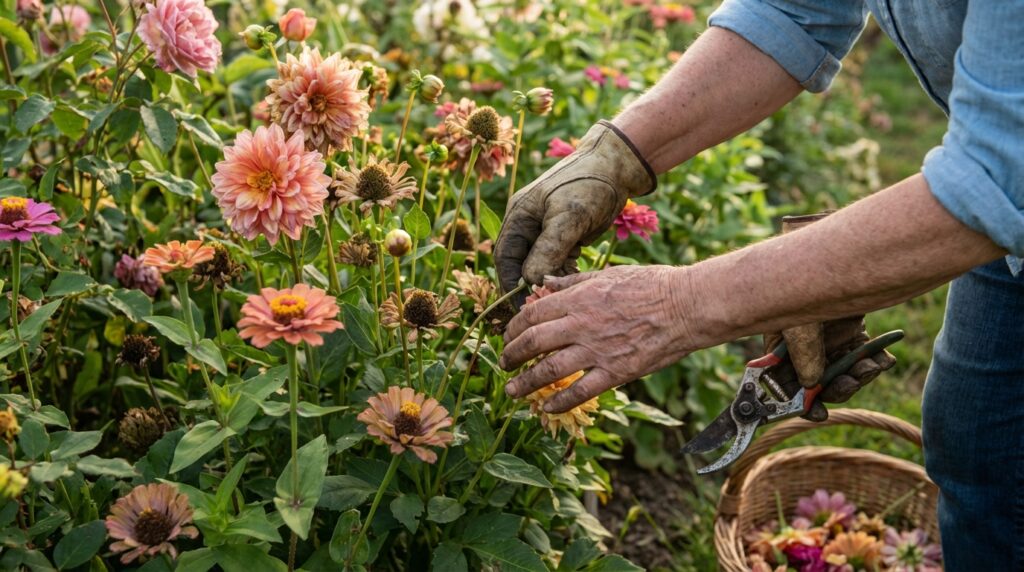 La taille des fleurs fanées : le geste indispensable