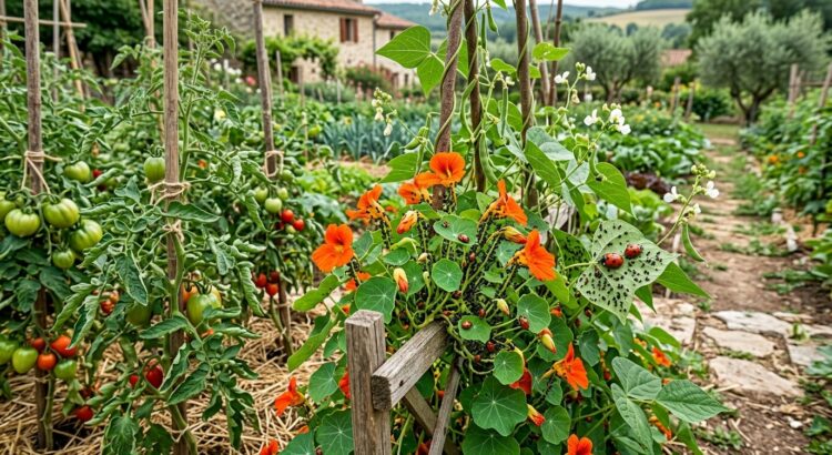 2. La capucine : un piège à pucerons coloré