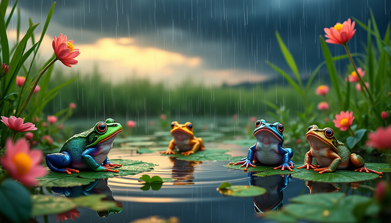 Pourquoi les grenouilles apparaissent-elles après la pluie ?